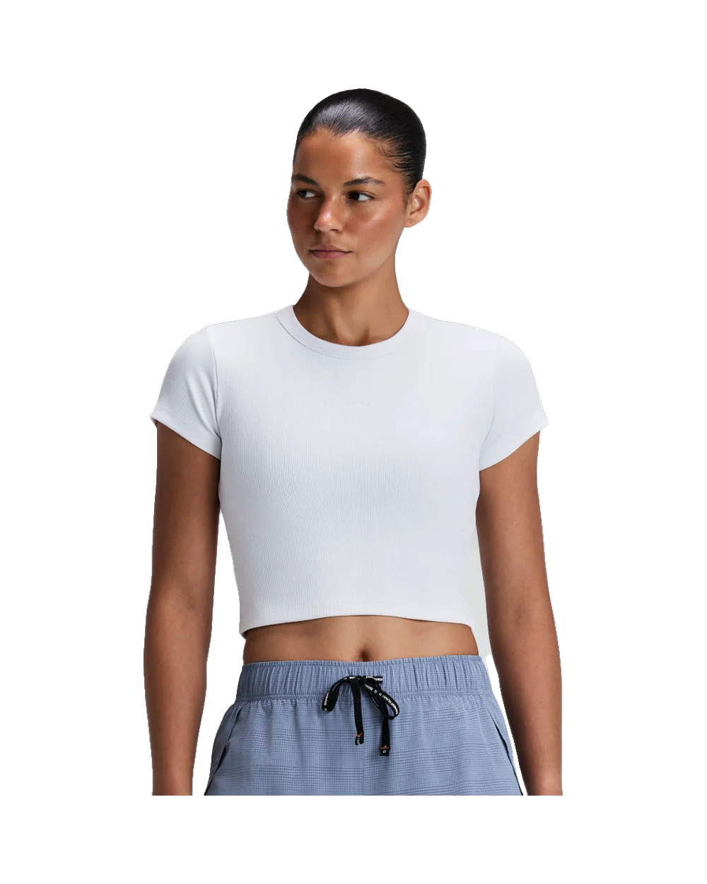 WOMEN VITUCCIA CROPPED PERFORMANCE TEE - WHITE