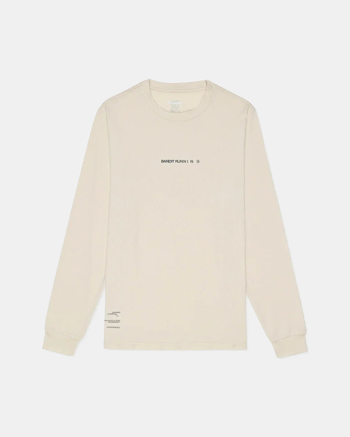 MICROMESH LONG SLEEVE PERFORMANCE TEE - CHAMPAGNE